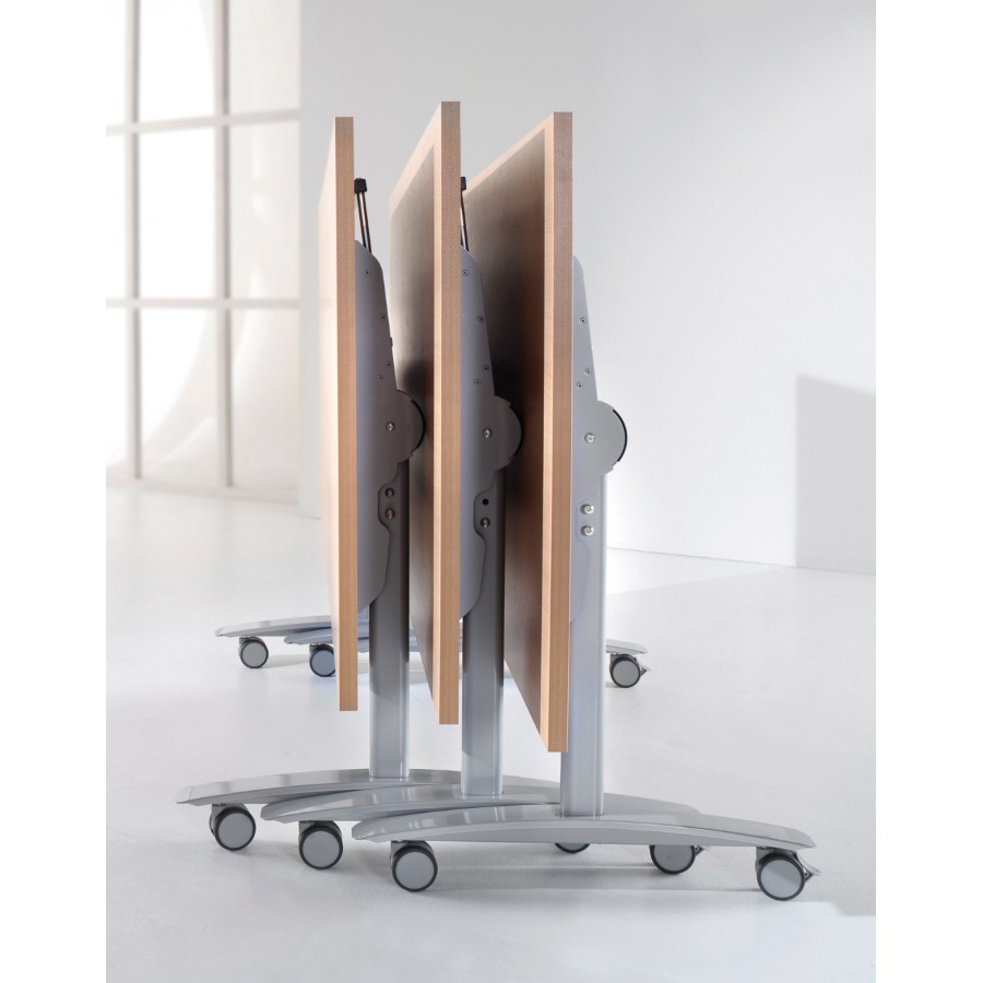 Deluxe Semi-Circular Fliptop Mobile Table